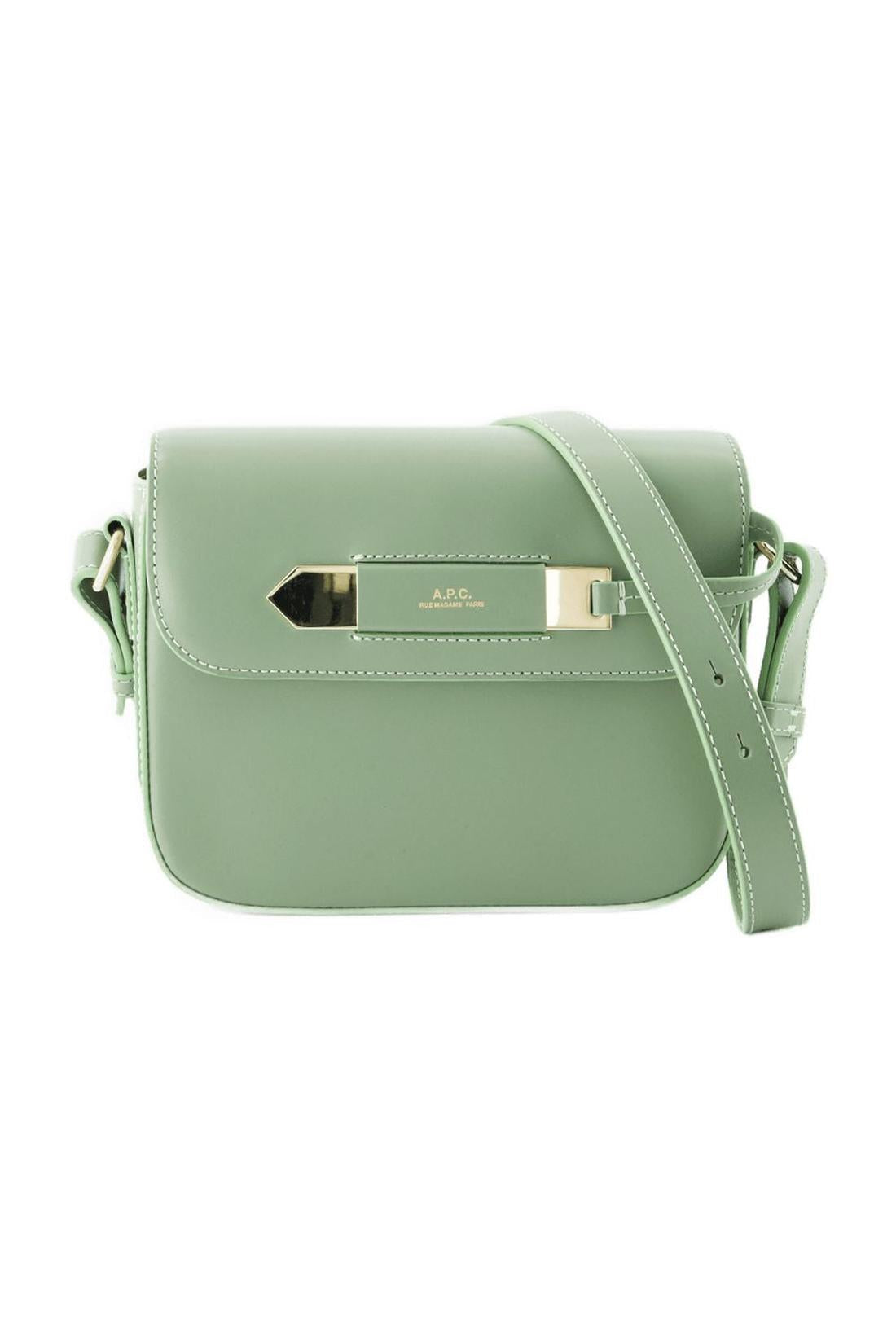 Charlotte Schultertasche - A.P.C - Leder - Grün