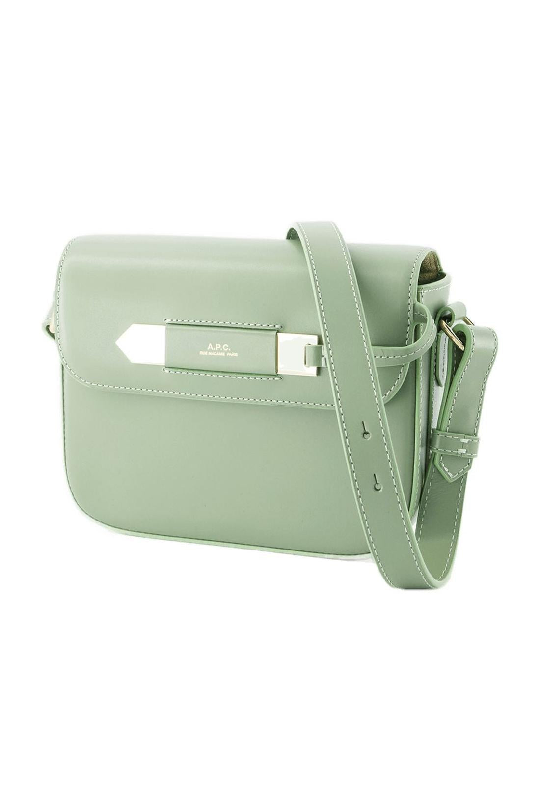 Charlotte Schultertasche - A.P.C - Leder - Grün