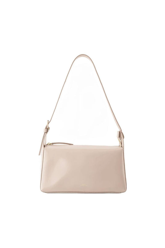 Virginie Baguette Tasche - A.P.C. - Leder - Moon Grey