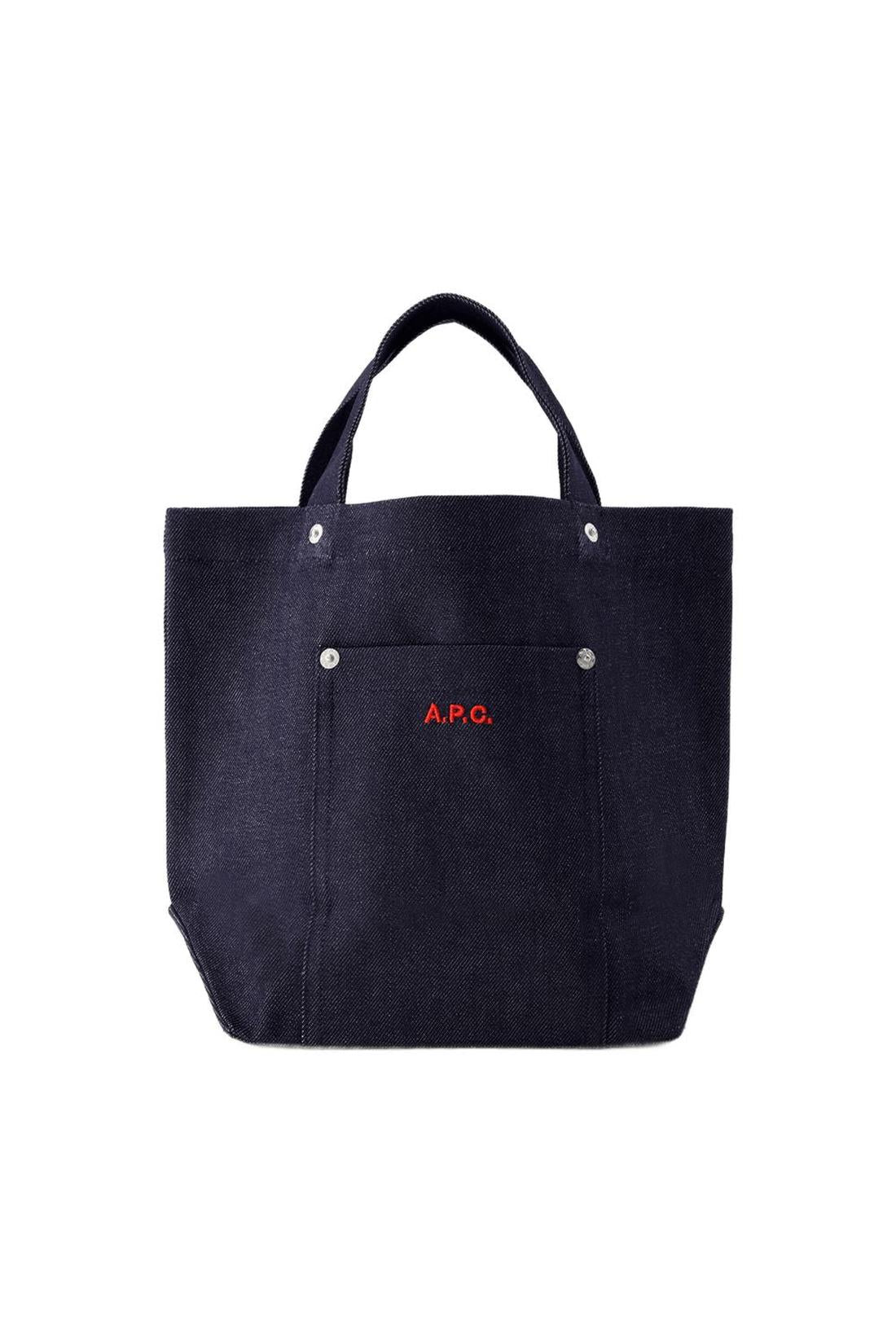 Thais Mini Blondie Einkaufstasche - A.P.C. - Baumwolle - Blau