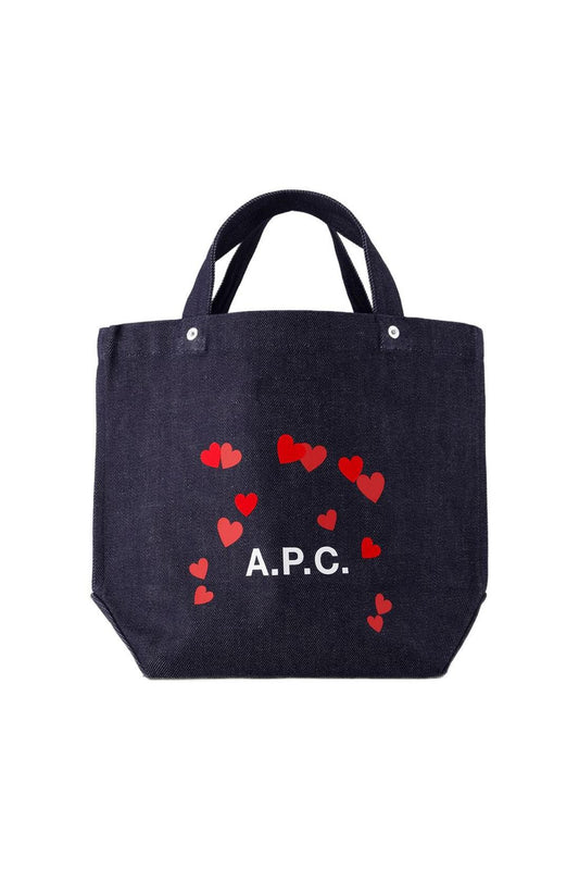 Thais Mini Blondie Einkaufstasche - A.P.C. - Baumwolle - Blau