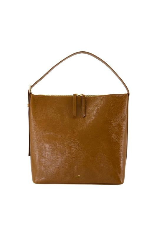 Schultertasche Vera - A.P.C. - Leder - Braun