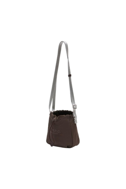 Backstage Schultertasche - A.P.C. - Nylon - Braun