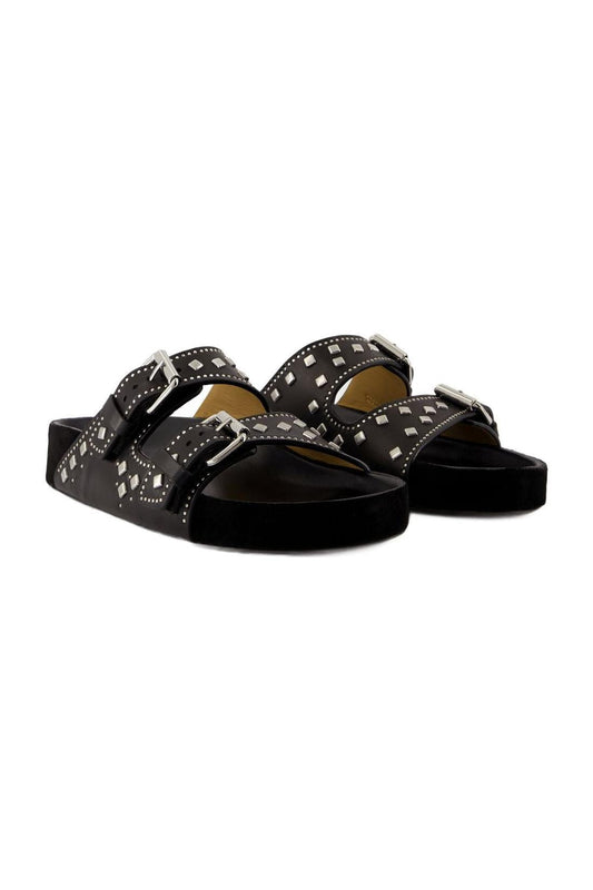 Lennyo Gb Sandalen - Isabel Marant - Leder - Schwarz