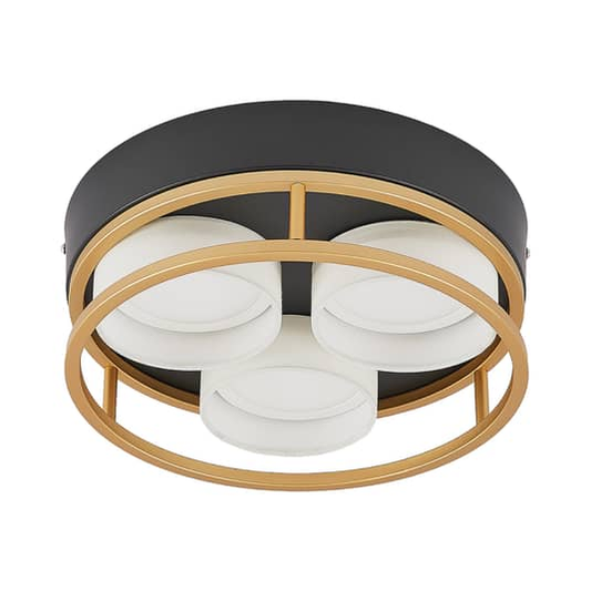 B-grade Lindby Bymera LED ceiling lamp, round, three-light, GU10 LED 