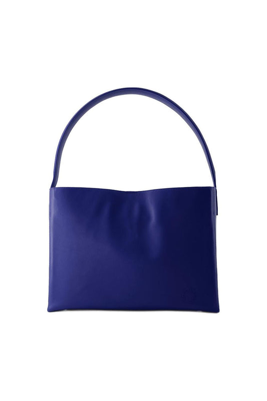 Leonore L Schultertasche - Ines de la Fressange - Leder - Kobaltblau