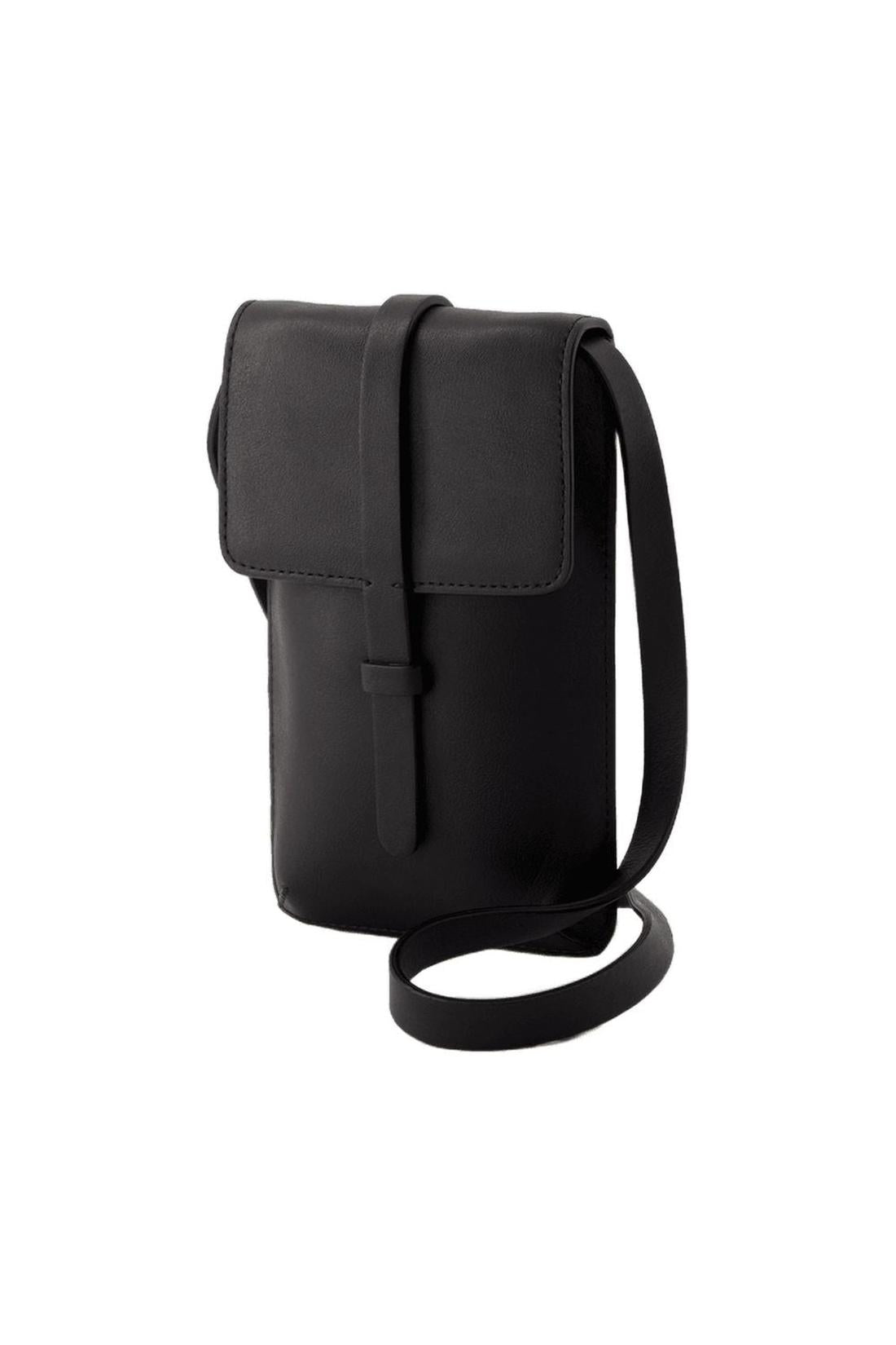 Leonore Schultertasche - Ines de la Fressange - Leder - Schwarz