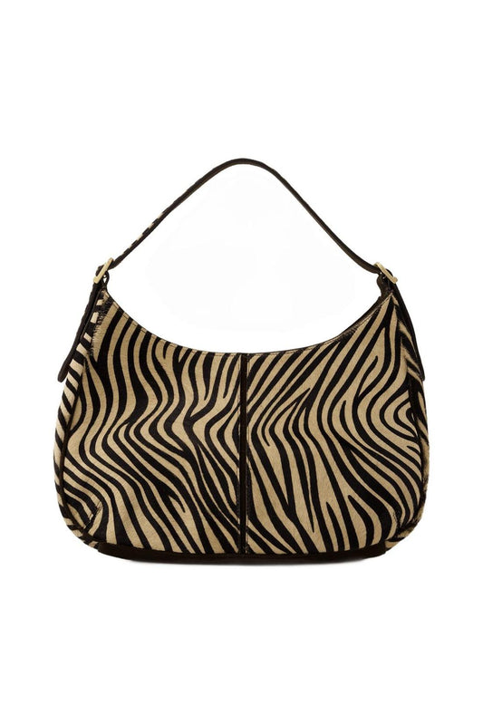Hobo Big Bag - Rouje - Leder - Beige Zebra