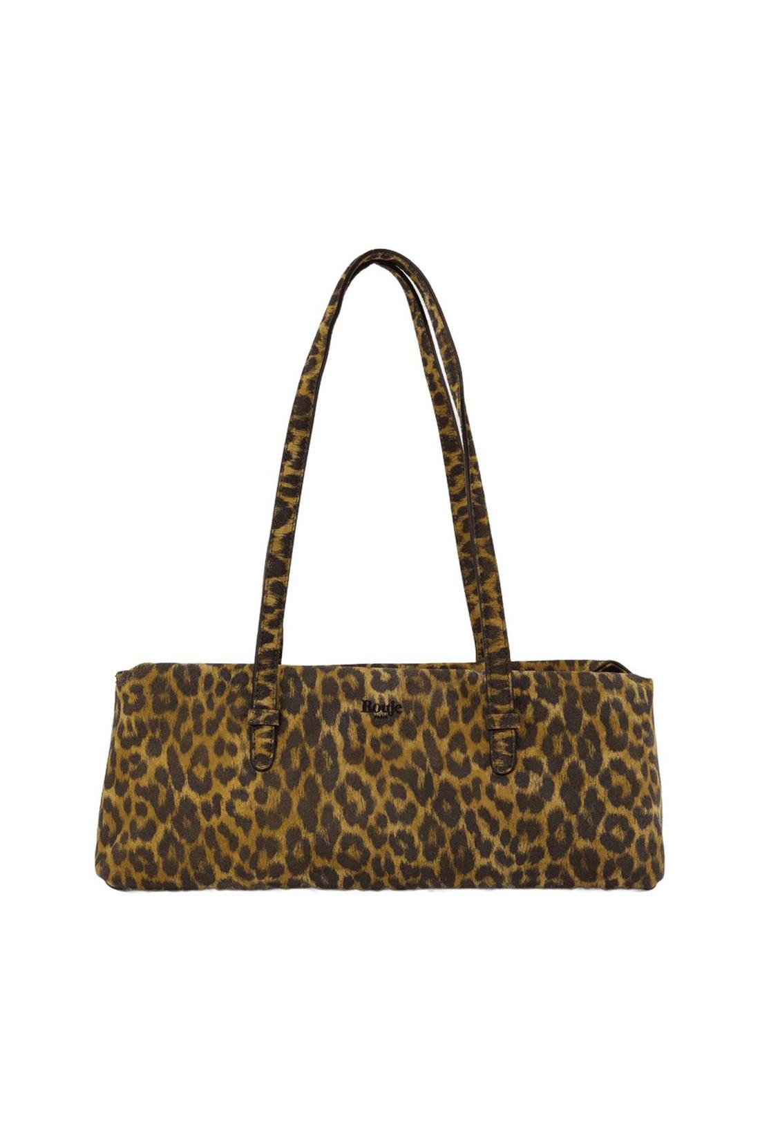 Schultertasche - Rouje - Leder - bedruckt