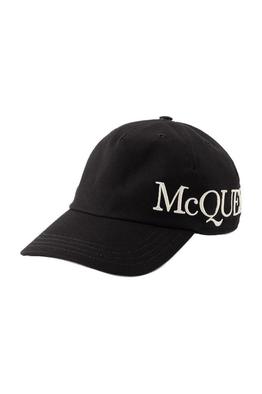 Oversize-Cap - Alexander Mcqueen - Baumwolle - Schwarz