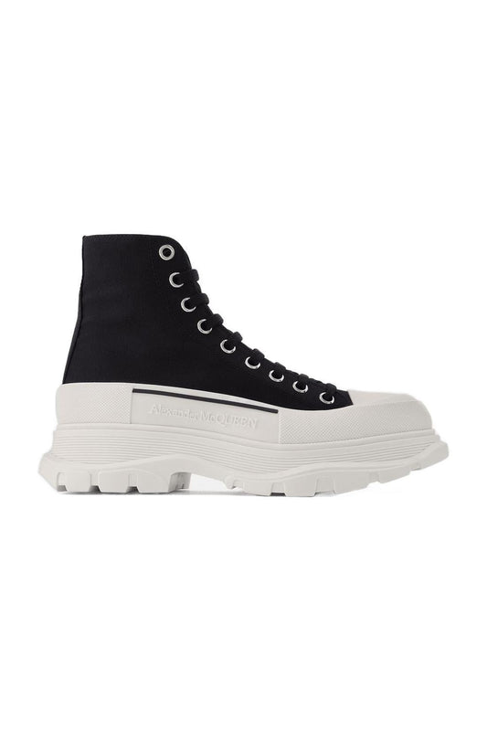 Tread Slick Sneakers - Alexander Mcqueen -  Black/White - Canva
