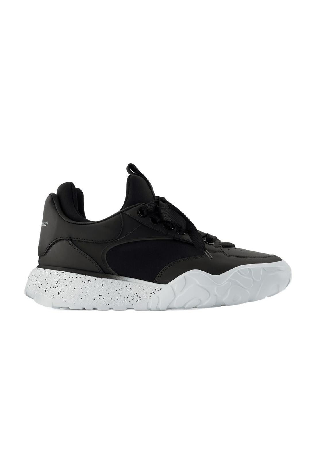 Court Sneakers - Alexander Mcqueen - Black/White - Leather