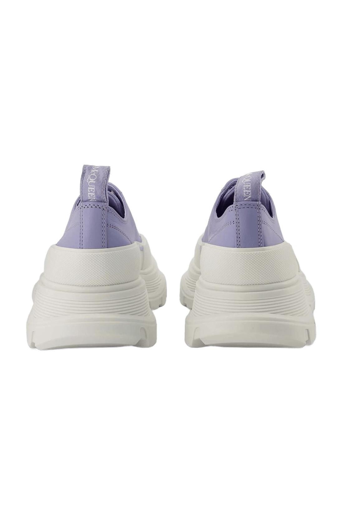 Tread Slick Sneakers - Alexander Mcqueen - Lilac/White - Leather
