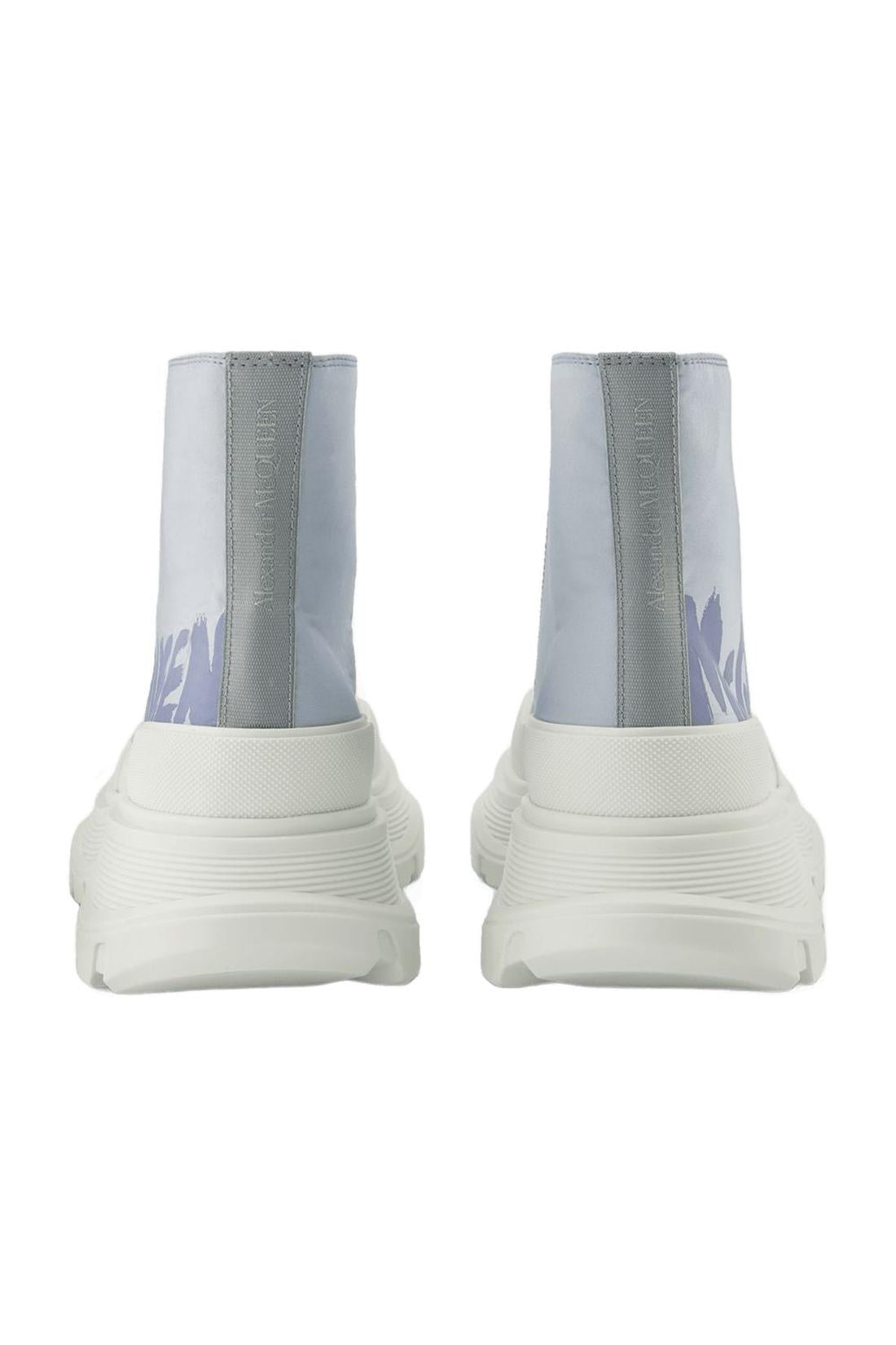 Tread Slick Sneakers - Alexander Mcqueen - Black/White - Leather