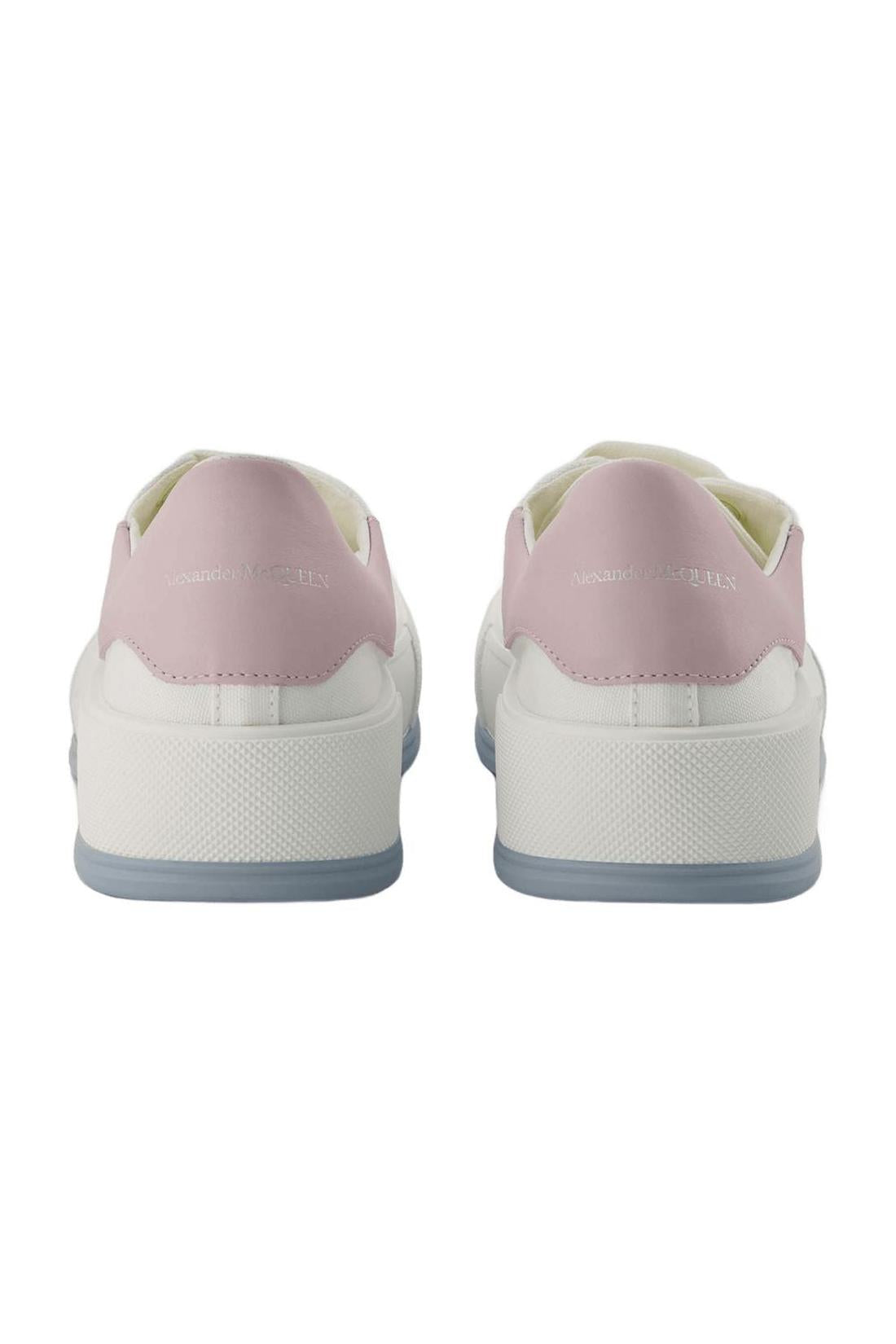 Oversized Sneakers - Alexander Mcqueen - White/Pink - Leather