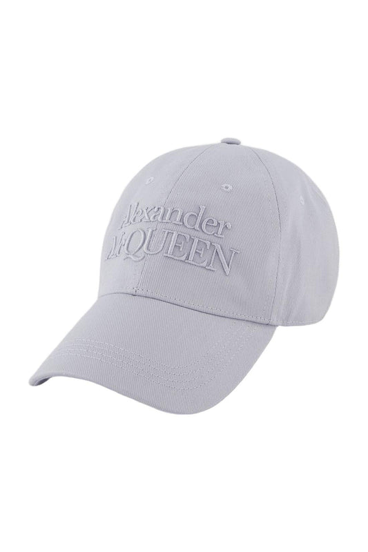Logo-Cap - Alexander Mcqueen - Baumwolle - Hellgrau
