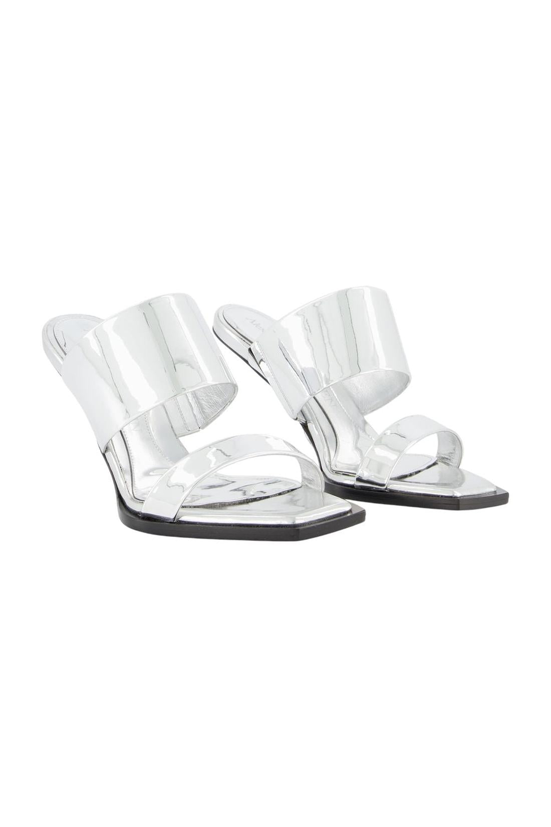 Sandalen - Alexander Mcqueen - Leder - Silber