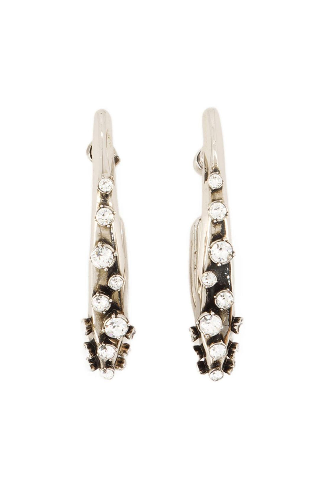 Pave Ohrringe - Alexander Mcqueen - Silber