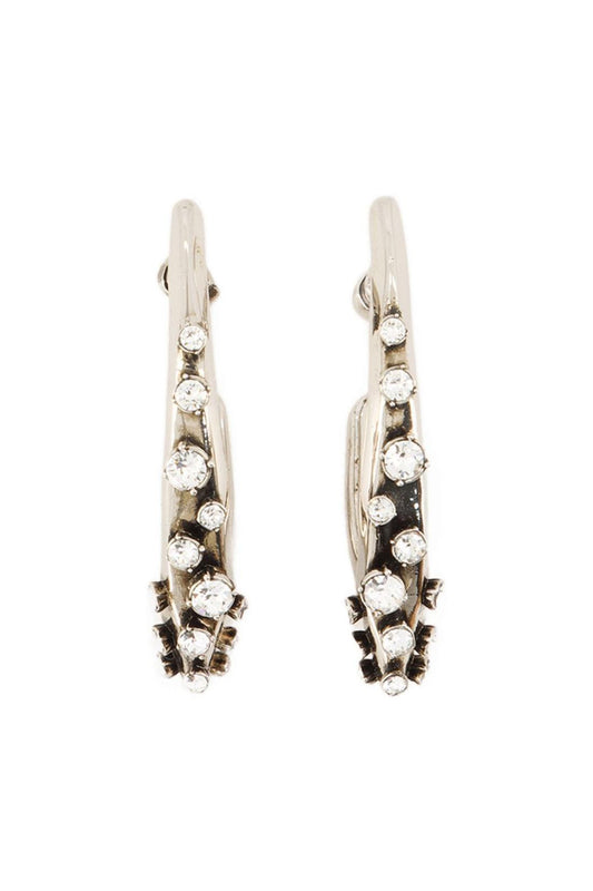 Pave Ohrringe - Alexander Mcqueen - Silber