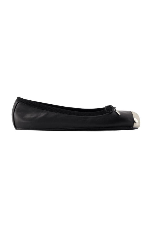 Punk-Ballerinas - Alexander Mcqueen - Leder - Schwarz/Silber