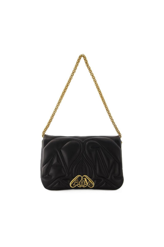 The Seal Schultertasche - Alexander McQueen - Leder - Schwarz
