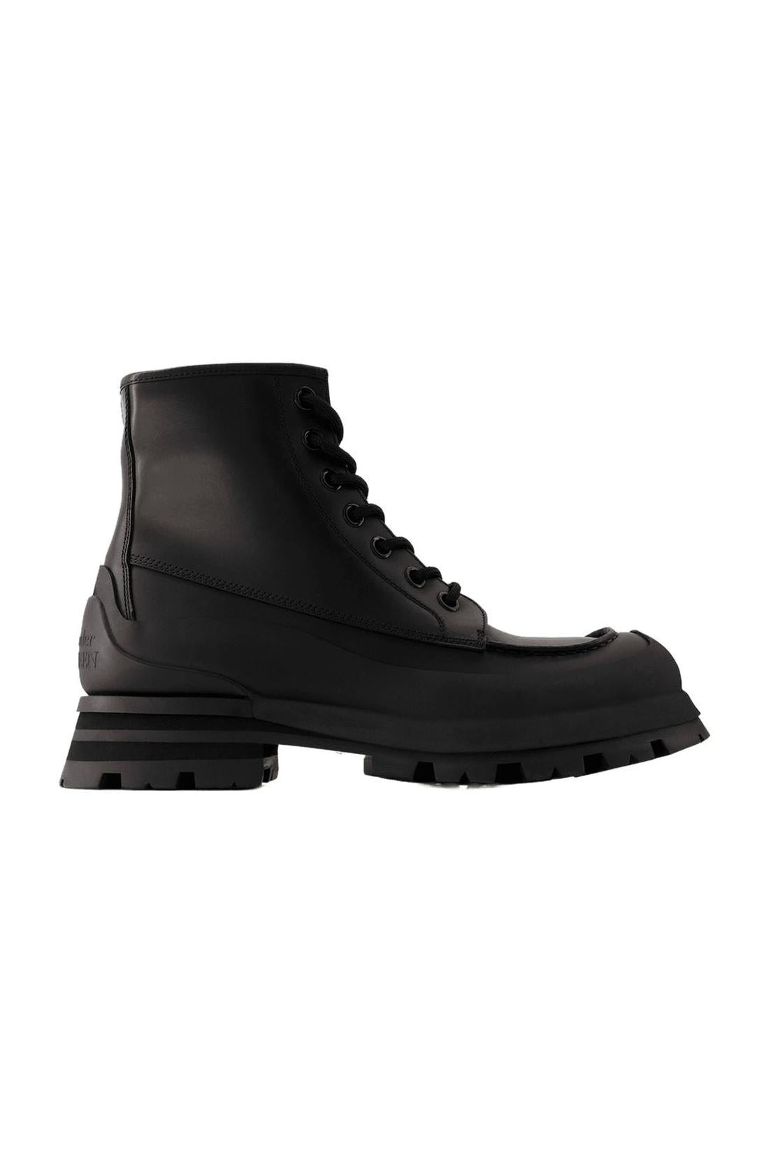 Tread Stiefeletten - Alexander Mcqueen - Leder - Schwarz