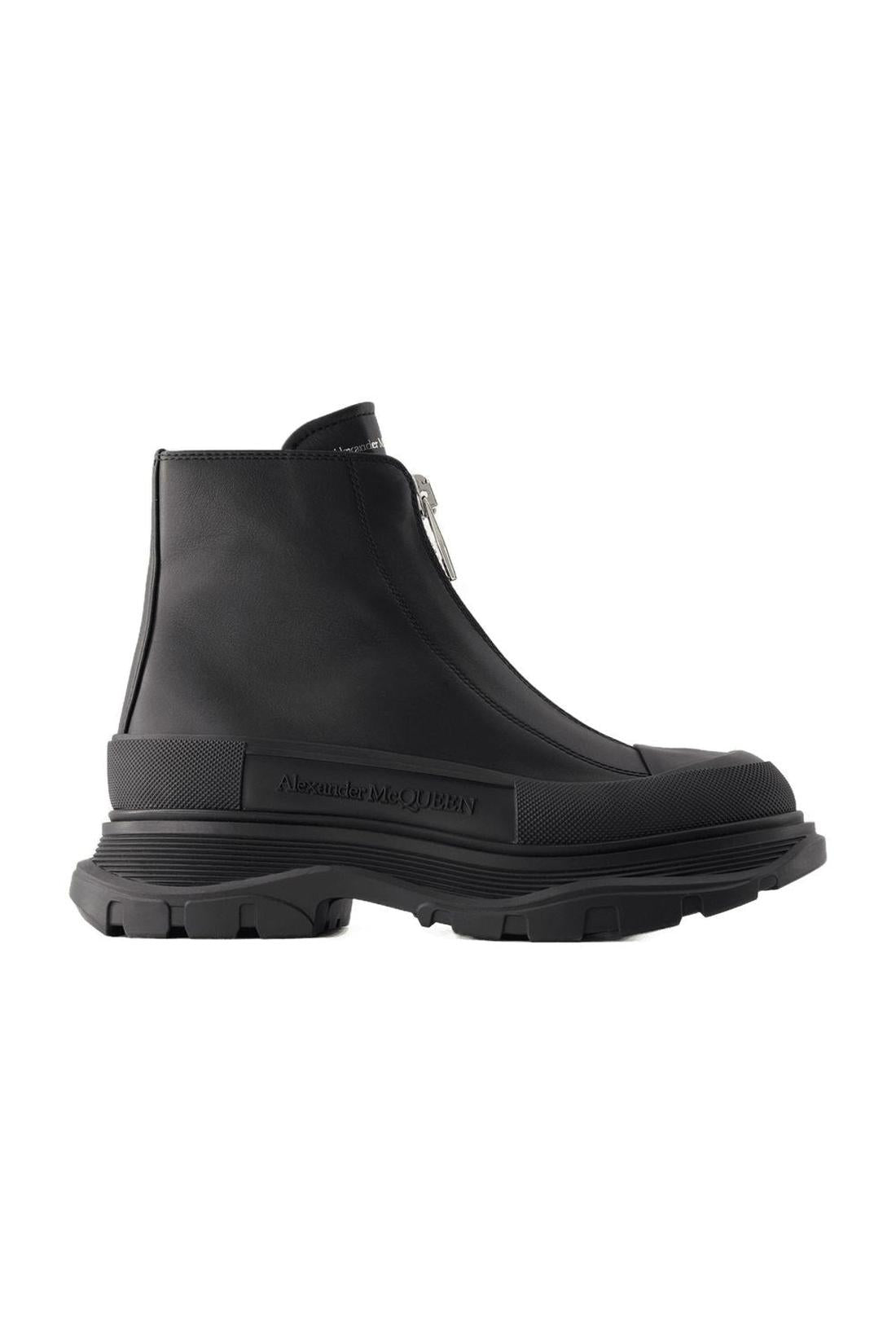 Tread Slick Stiefeletten - Alexander Mcqueen - Leder - Schwarz