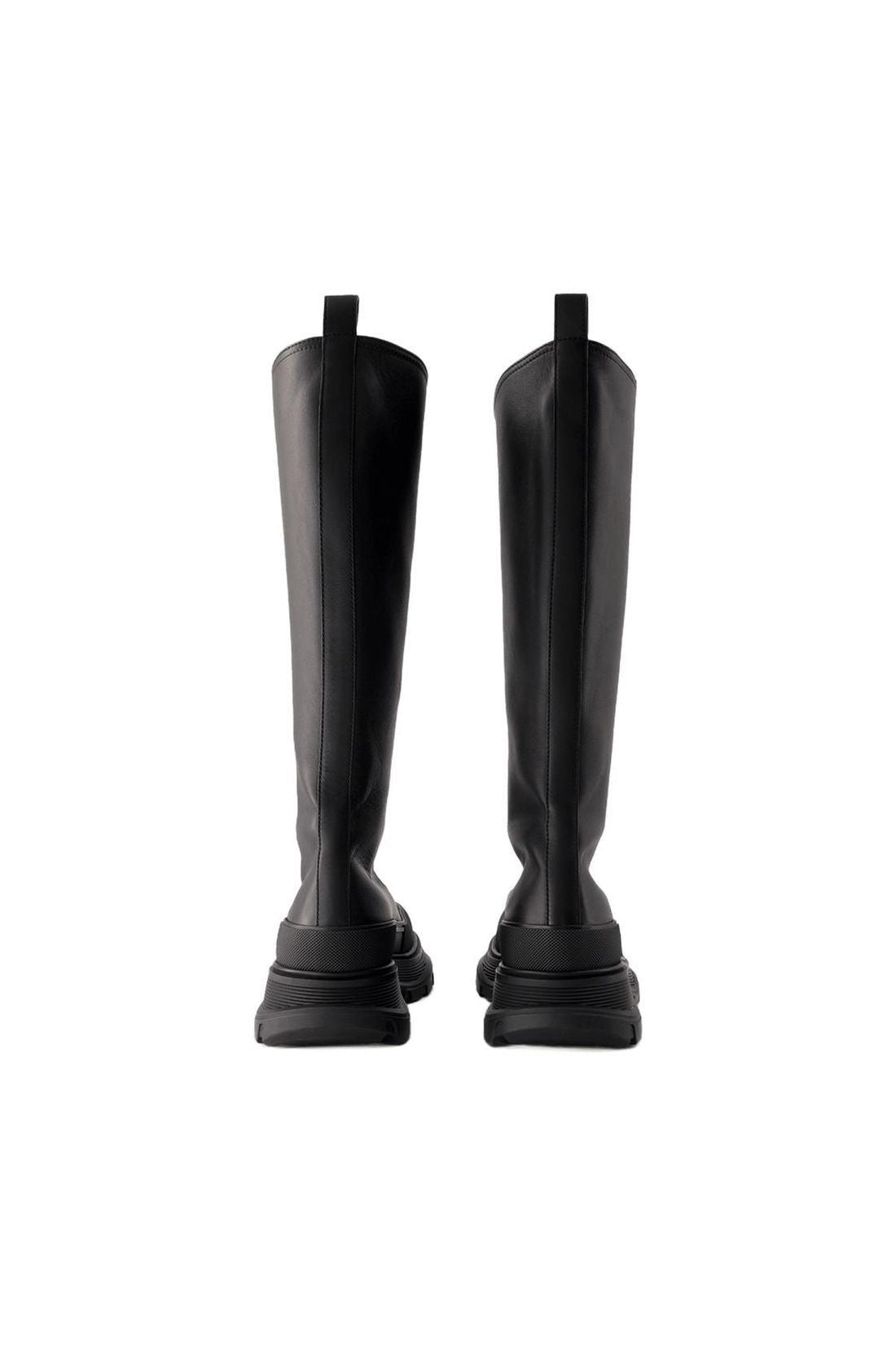 Stiefel Tread Slick - Alexander Mcqueen - Leder - Schwarz