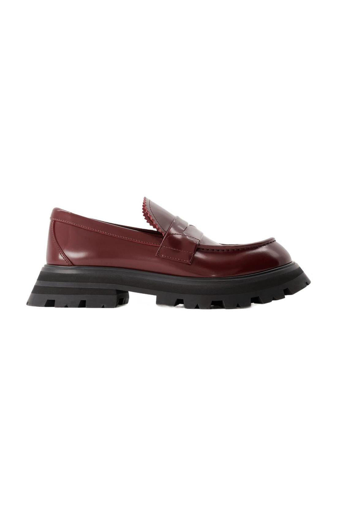Mokassins - Alexander Mcqueen - Leder - Dunkelbordeaux