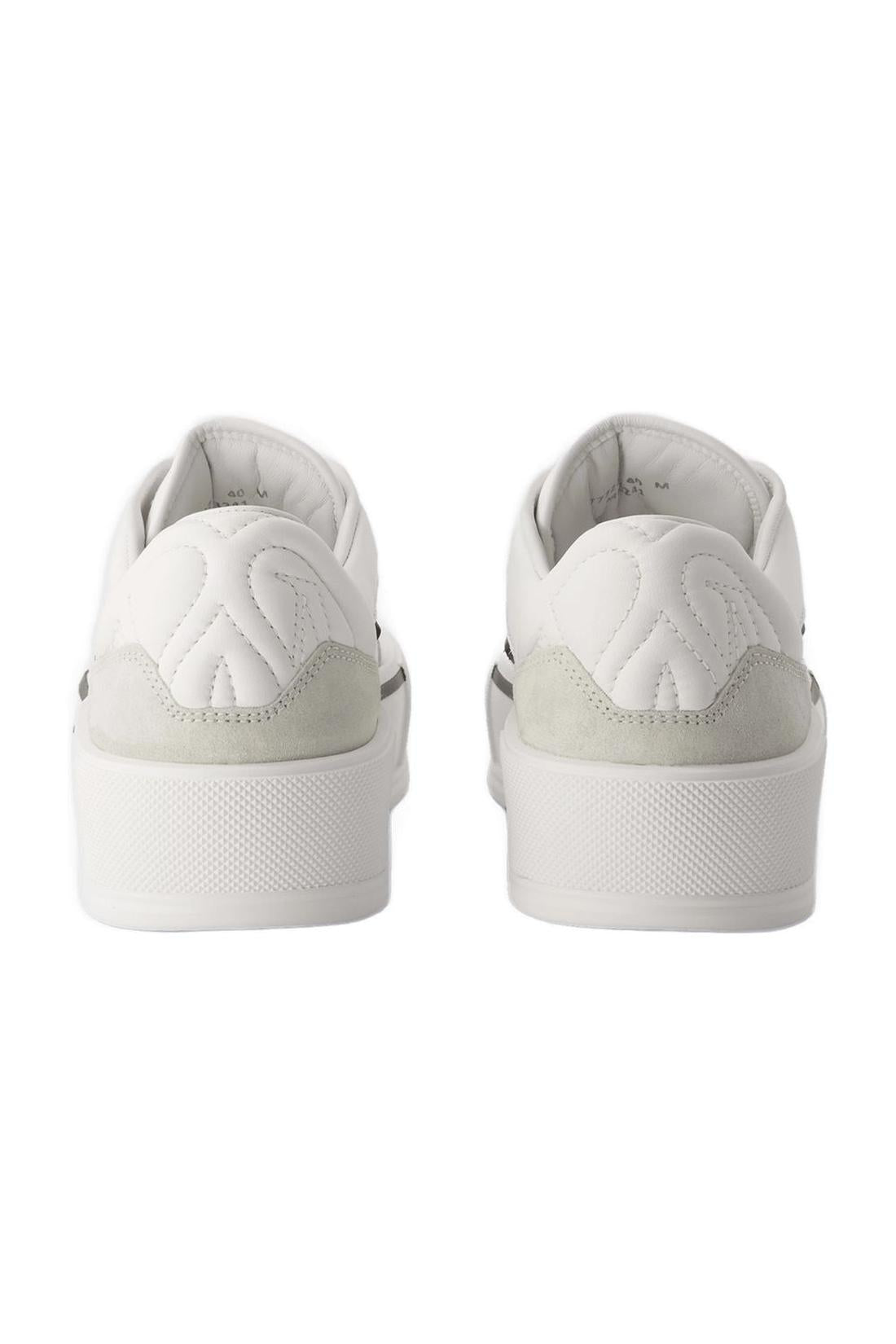 Oversized Sneakers - Alexander Mcqueen - White/Black - Leather