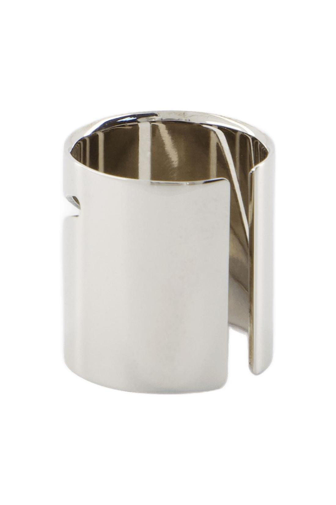 Identity Tag Ring - Alexander McQueen - Metall - Metallic