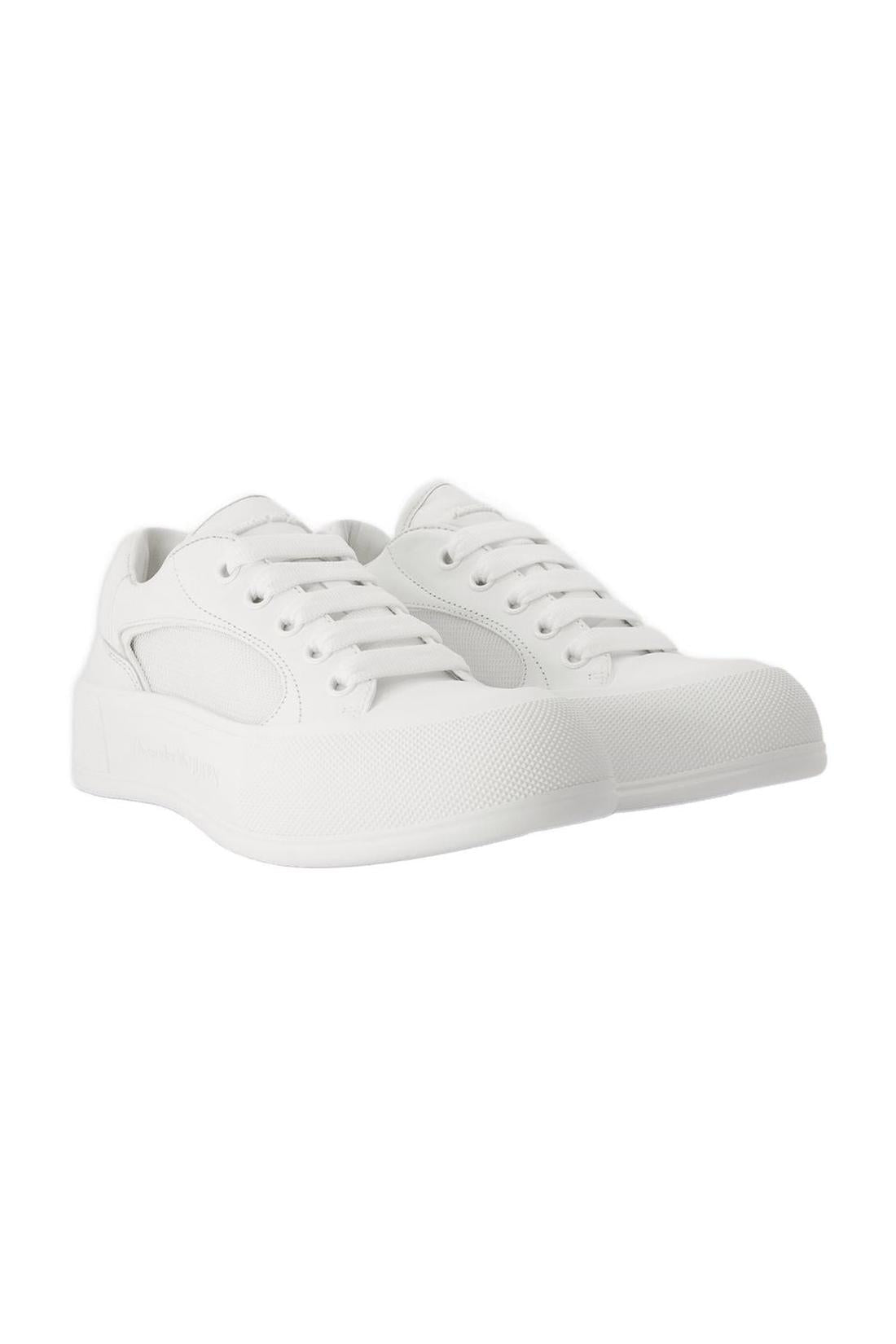 Sneakers Deck - Alexander McQueen - Leder - Weiß