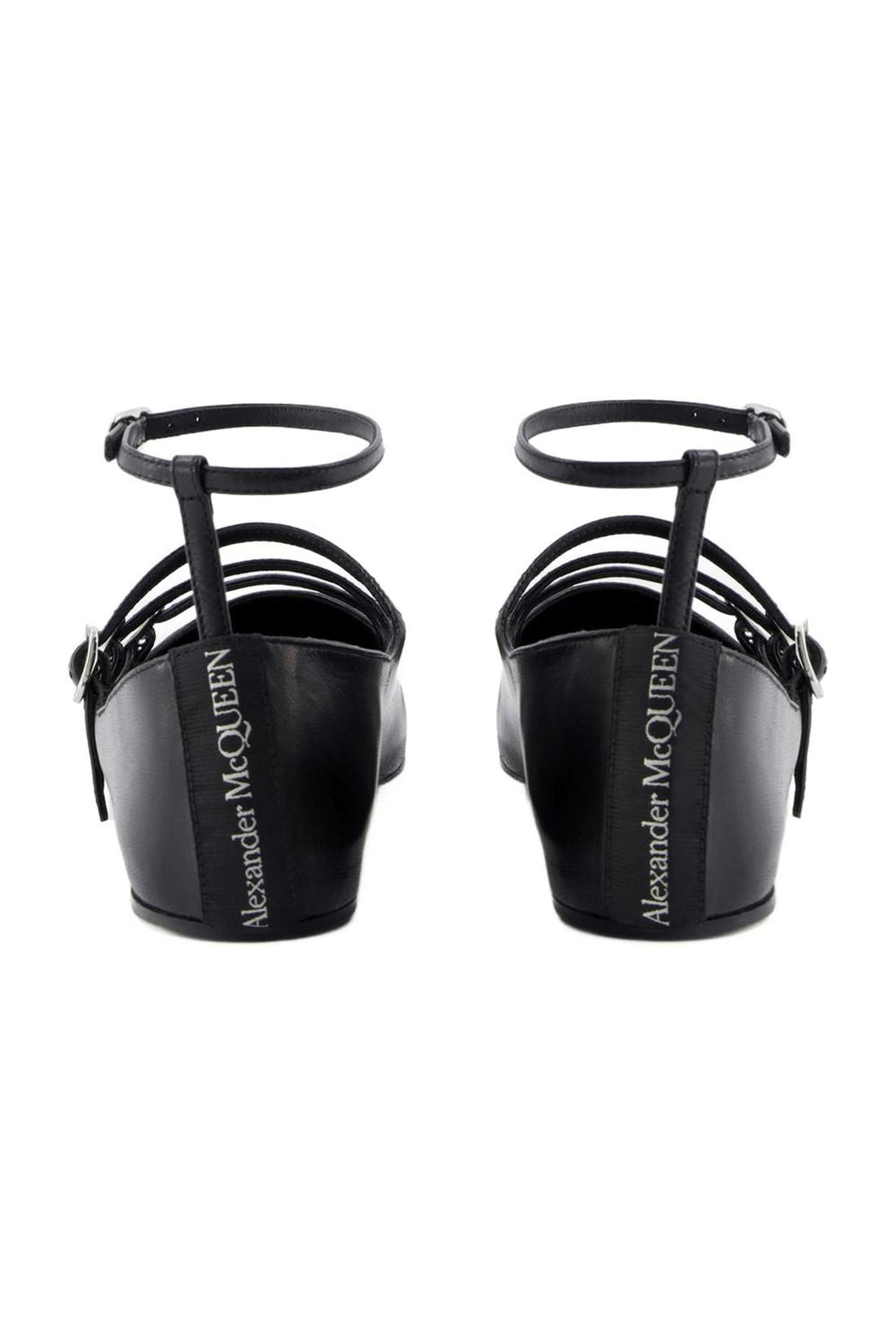 Cage Ballerinas - Alexander McQueen - Leder - Schwarz