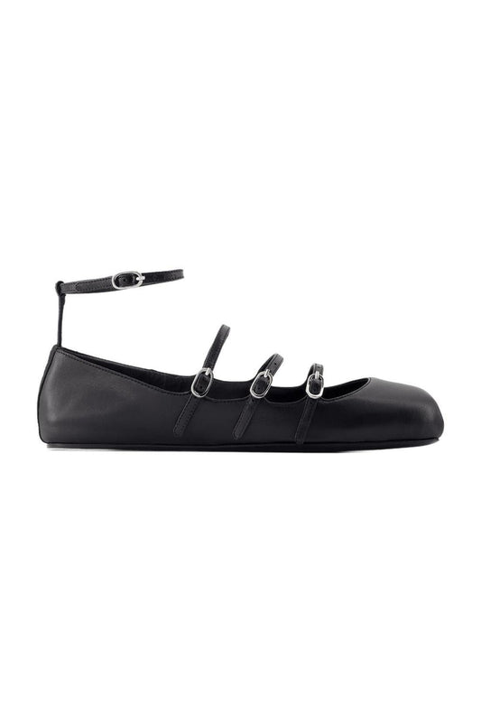 Cage Ballerinas - Alexander McQueen - Leder - Schwarz
