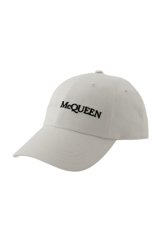 Klassische Bic-Logo-Kappe - Alexander McQueen - Baumwolle - Weiß