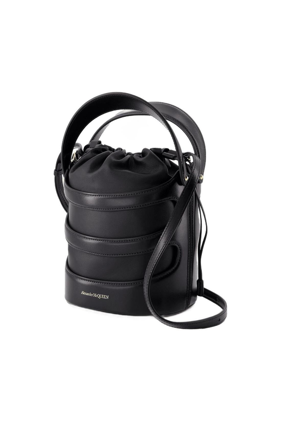 Rise Handtasche - Alexander McQueen - Leder - Schwarz