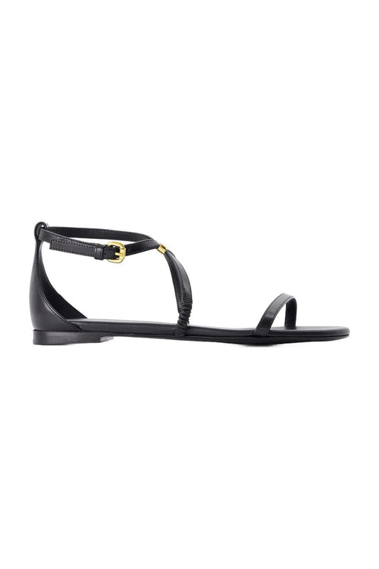 Harness Sandalen - Alexander McQueen - Leder - Schwarz/Gold