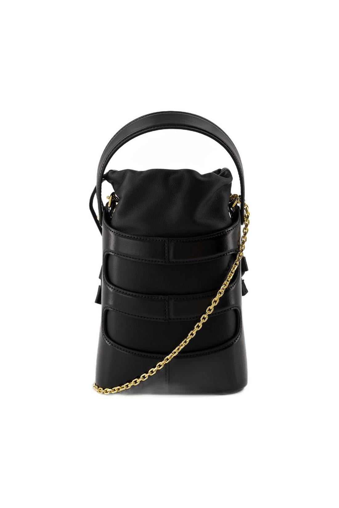 The Rise Mini Schultertasche - Alexander McQueen - Leder - Schwarz
