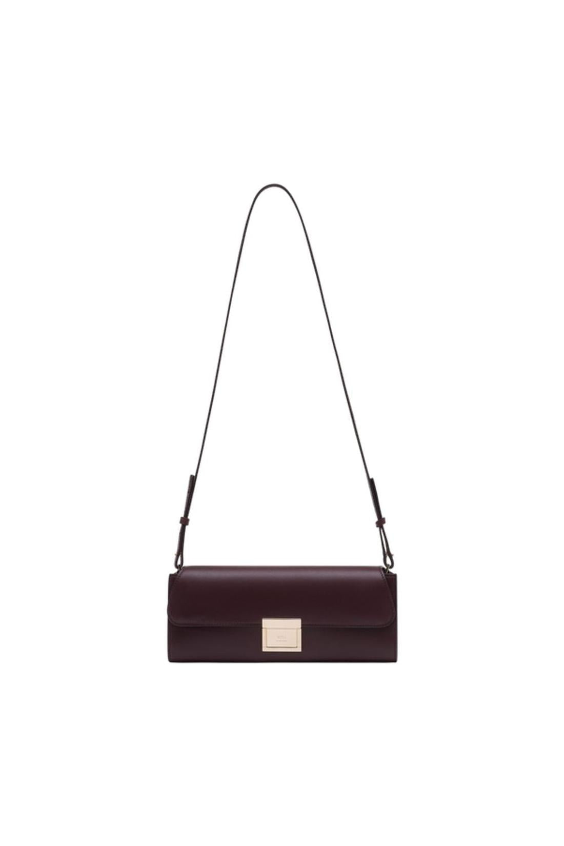 Mimi Schultertasche - AMI Paris - Leder - Bordeaux