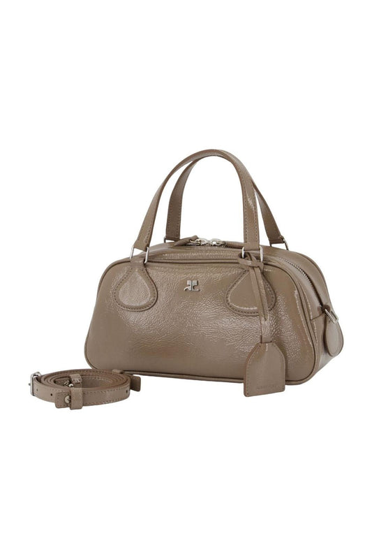 Handtasche Friday - Courreges - Leder - Braun