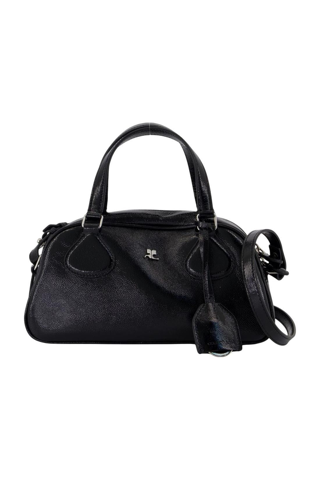 Handtasche Friday - Courreges - Leder - Schwarz