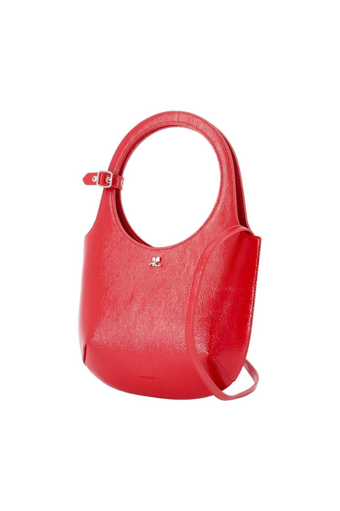 Holy Handtasche - Courreges - Leder - Rot