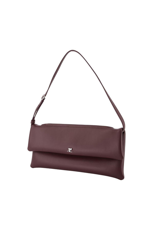 Cuff Clutch - Courreges - Leder - Bordeaux
