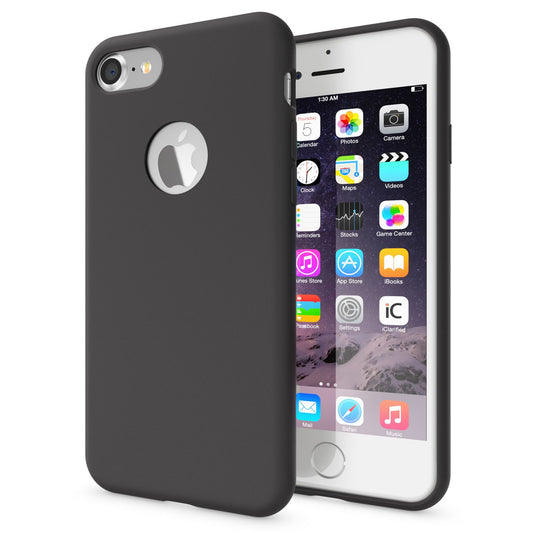 Apple iPhone 7 Liquid Silicone Phone Case by NALIA, Soft Hard Cover Case, Slim