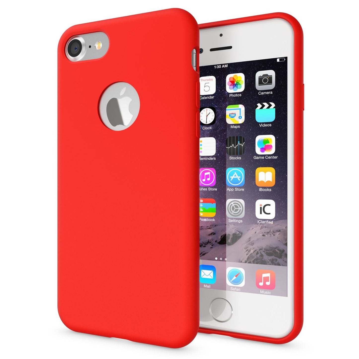 Apple iPhone 7 Liquid Silicone Phone Case by NALIA, Soft Hard Cover Case, Slim