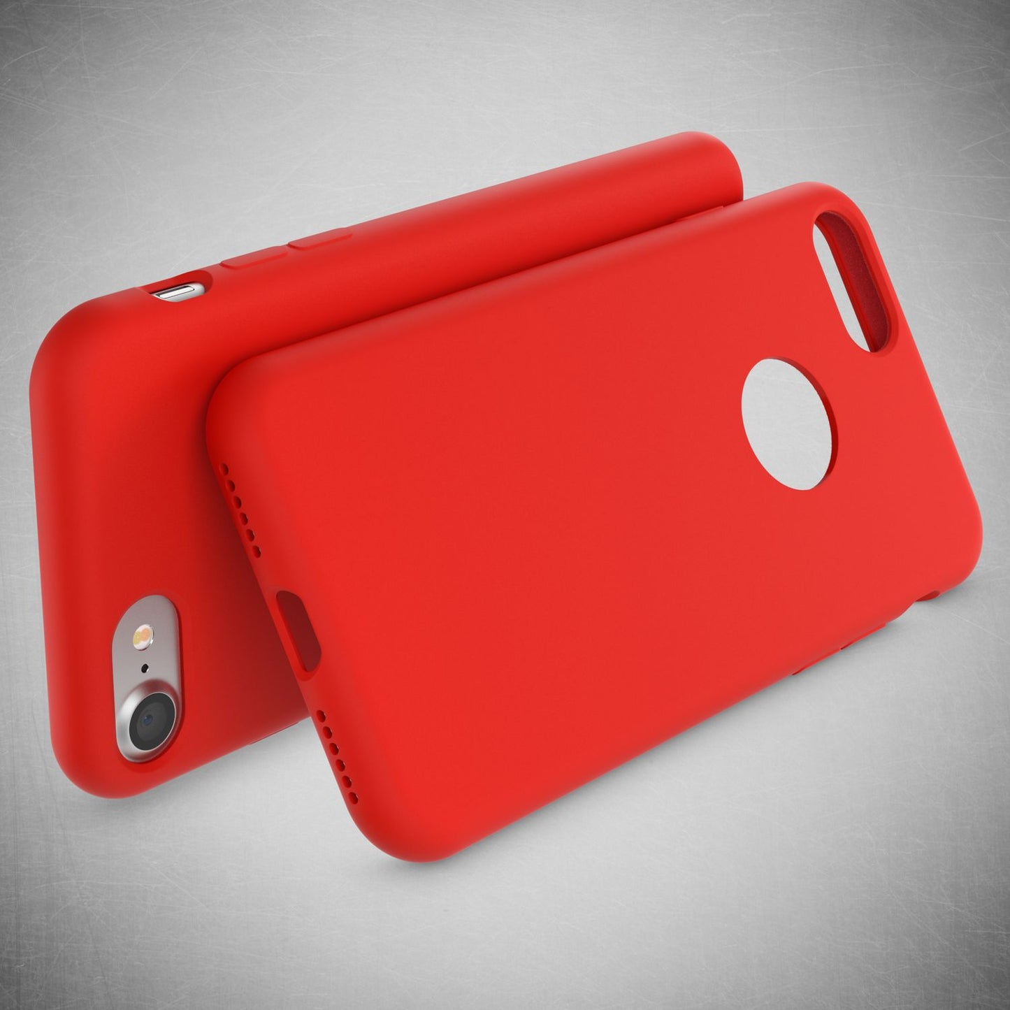 Apple iPhone 7 Liquid Silicone Phone Case by NALIA, Soft Hard Cover Case, Slim