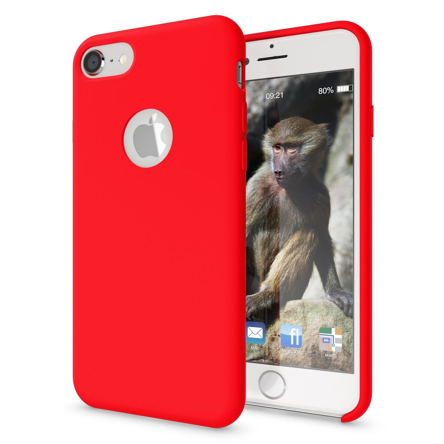 Apple iPhone 8 Liquid Silicone Phone Case by NALIA, Soft Hard Cover Case, Slim