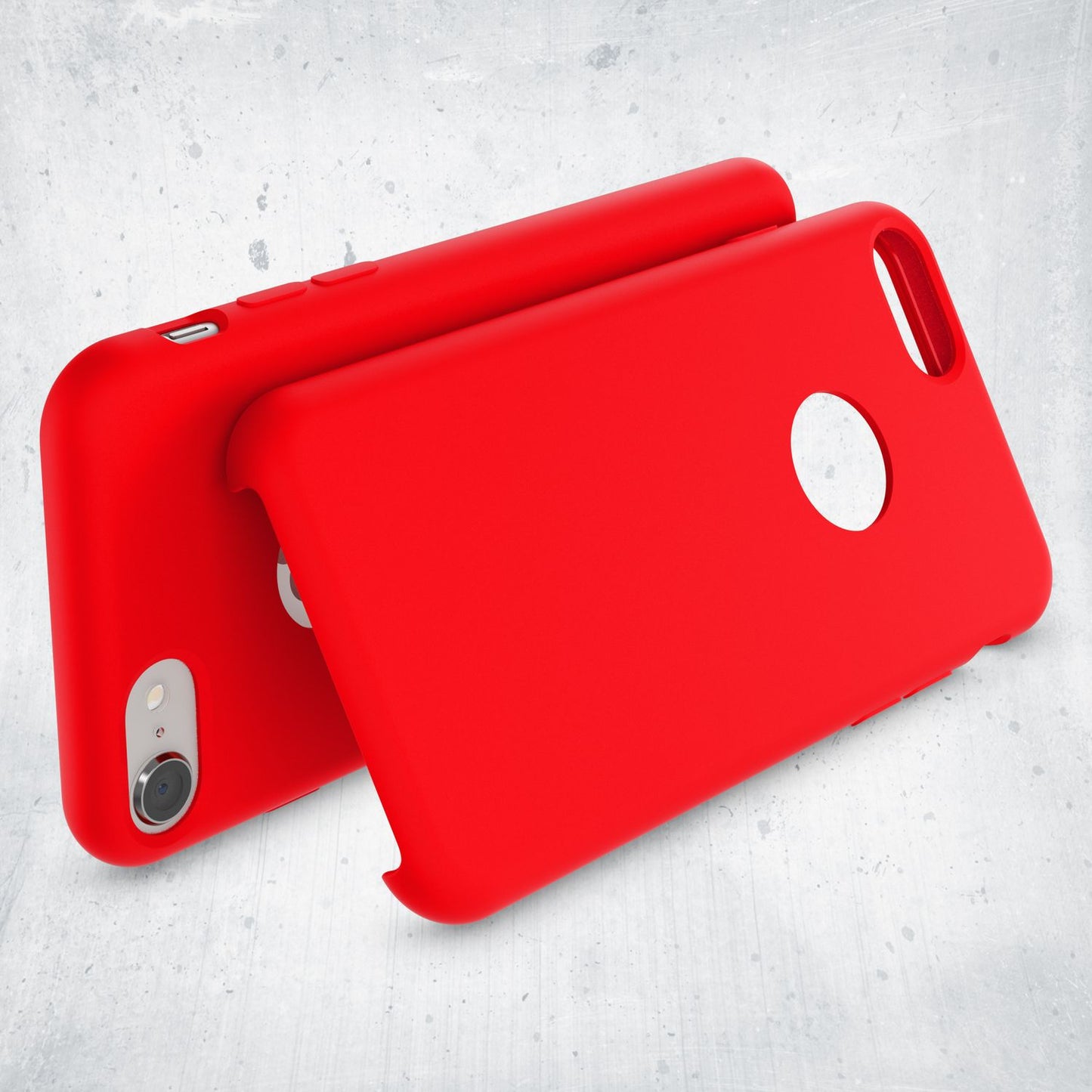 Apple iPhone 8 Liquid Silicone Phone Case by NALIA, Soft Hard Cover Case, Slim