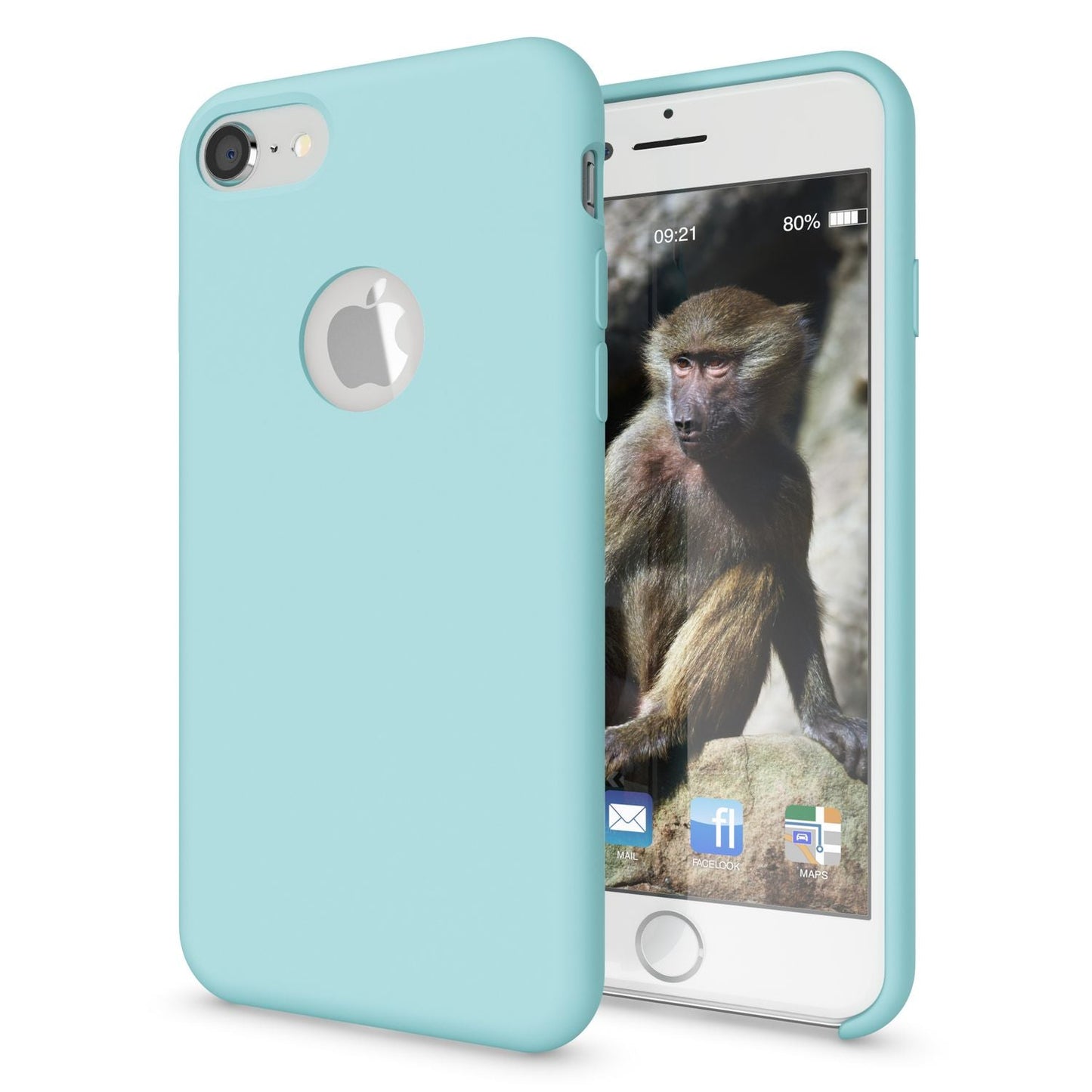 Apple iPhone 8 Liquid Silicone Phone Case by NALIA, Soft Hard Cover Case, Slim