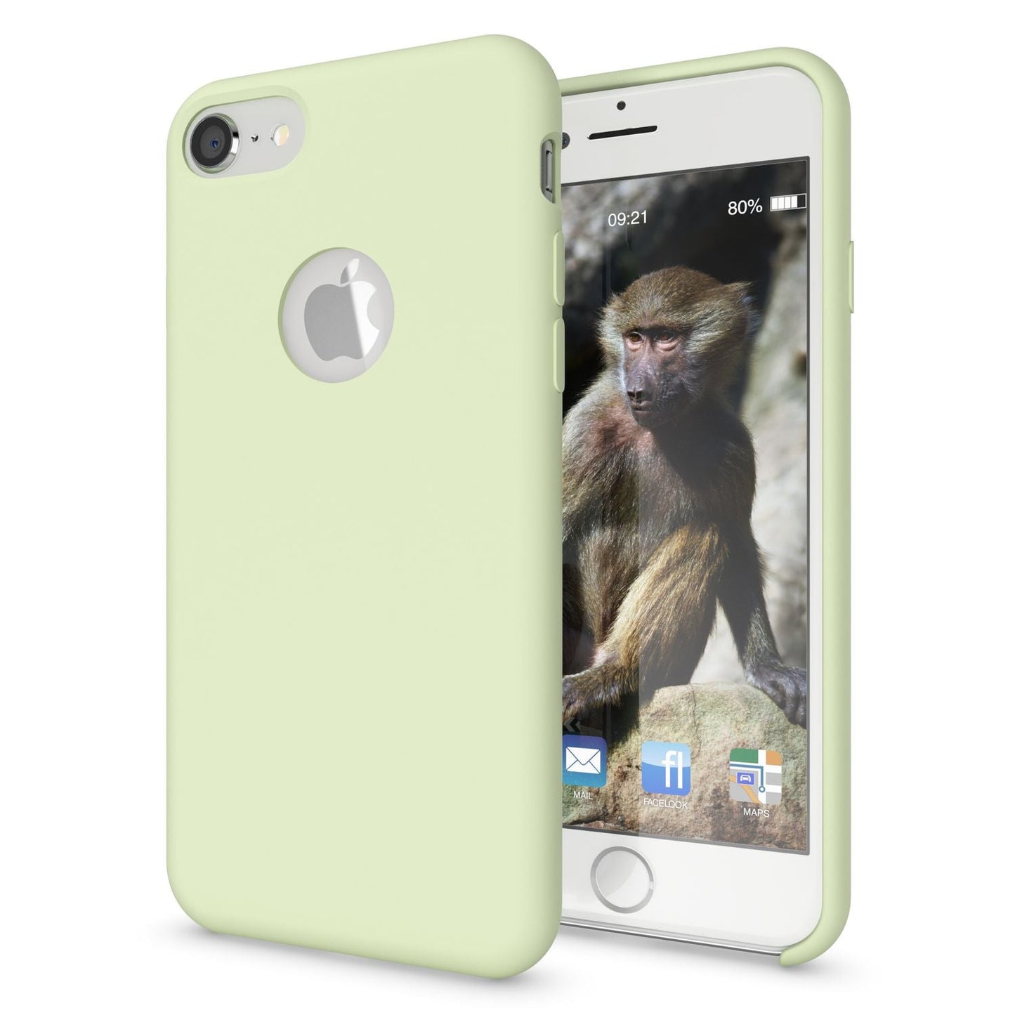 Apple iPhone 8 Liquid Silicone Phone Case by NALIA, Soft Hard Cover Case, Slim